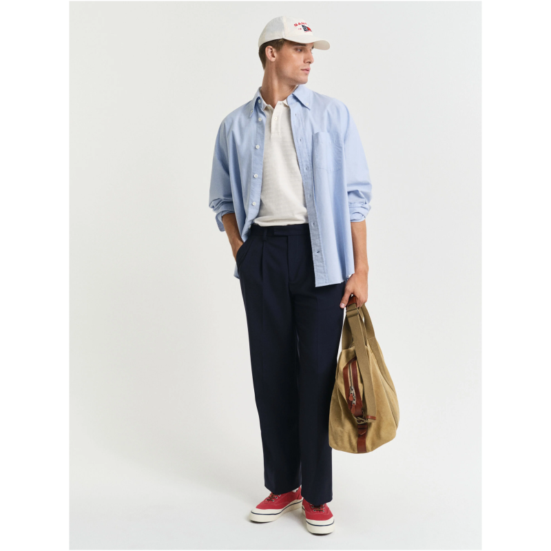 GANT Textured Striped Polo Shirt